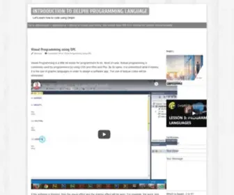 Delphidunyasi.net(INTRODUCTION TO DELPHI PROGRAMMING LANGUAGE) Screenshot