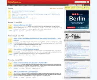 Delphifeeds.com(All Delphi blogs in one place) Screenshot