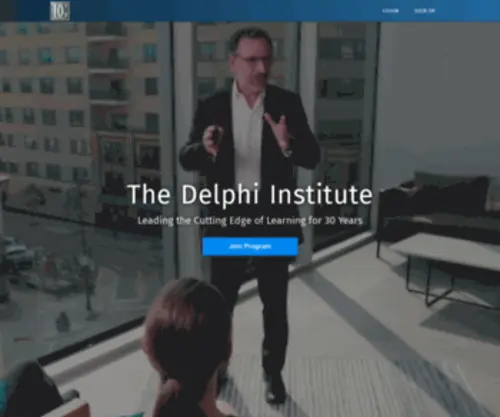 Delphiinstitute.com(DELPHI INSTITUTE) Screenshot