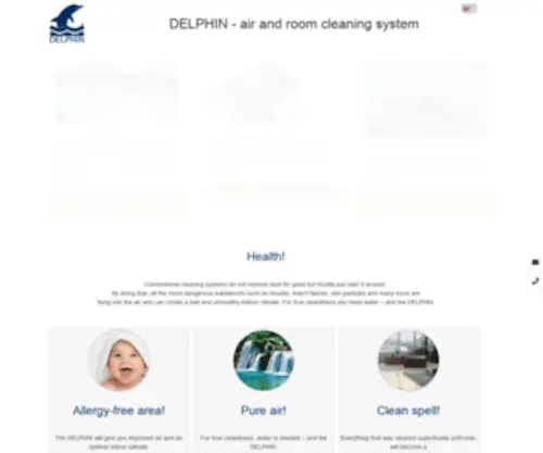 Delphin-Proair.com(Home PROAIR producer of DELPHIN in Germany DELPHIN Staubsauger) Screenshot