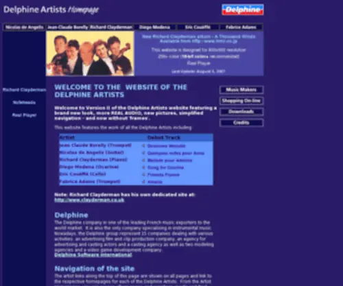 Delphine-Artists.co.uk(Delphine Artists) Screenshot