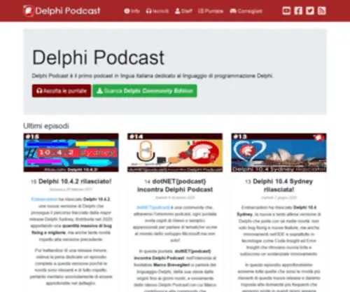 Delphipodcast.com(Delphi Podcast) Screenshot