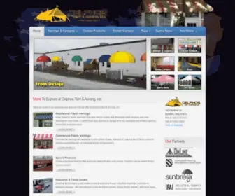 Delphostentawning.com(Delphos Tent & Awning) Screenshot