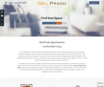 Delpradoapts.com(Downtown area Pleasanton) Screenshot