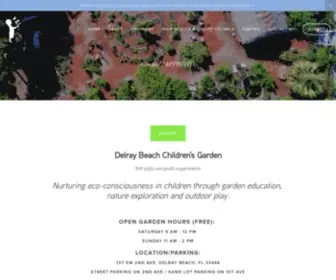 Delraybeachchildrensgarden.org(Delray Beach Children's Garden's mission) Screenshot