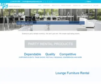 Delreypartyrentals.com(Party Rentals Los Angeles) Screenshot