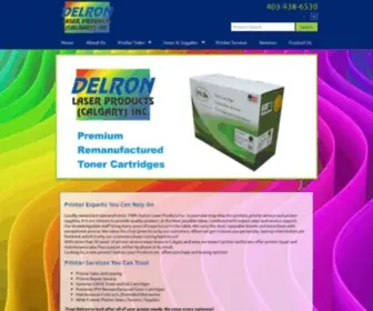 Delronlaser.com(Printer Experts You Can Rely On Locally owned and operated since 1989 Delron Laser Products Inc) Screenshot