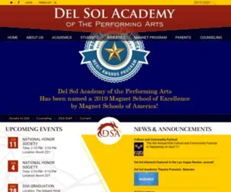 Delsolacademy.org(Del Sol Academy of the Performing Arts) Screenshot