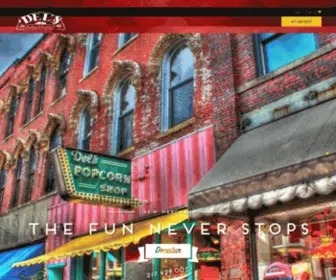 Delspopcorn.com(The Original Del's Popcorn Shop) Screenshot