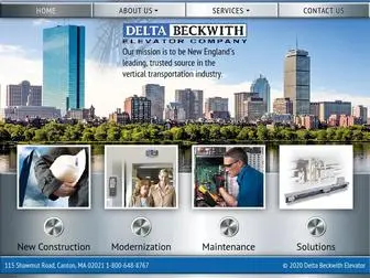 Delta-Beckwith.com(The Delta Beckwith Elevator Company) Screenshot
