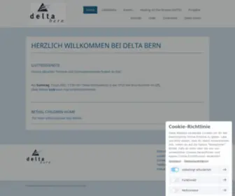 Delta-Bern.ch(HERZLICH WILLKOMMEN BEI DELTA BERN) Screenshot