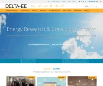 Delta-EE.com(Delta-EE Energy Research & Consulting Services) Screenshot