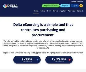 Delta-Esourcing.com(Delta eSourcing) Screenshot
