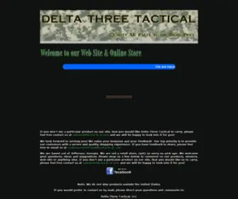 Delta3Tactical.com(Delta Three Tactical) Screenshot