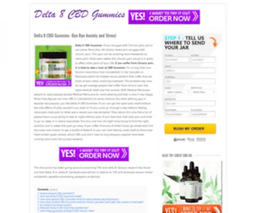 Delta8CBdgummie.org(Delta 8 CBD Gummies) Screenshot