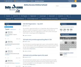 Deltaaccess.ca(Delta Access Online School) Screenshot