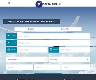 Deltaairfly.com(Delta Airlines Reservations) Screenshot