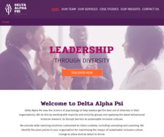 Deltaalphapsi.com(Leadership and Inclusion Consultancy) Screenshot