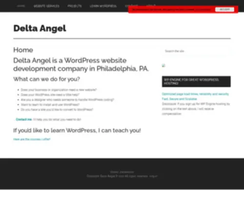 Deltaangel.com(Delta Angel) Screenshot