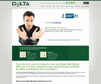 Deltabail.com(Dallas Bail Bonds) Screenshot