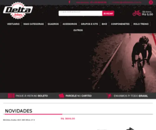 Deltabikes.com.br(Artigos de Ciclismo) Screenshot