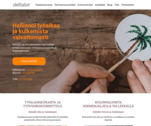 Deltabit.fi(Työajanseuranta) Screenshot