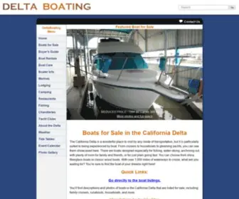 Deltaboating.com(Boats for Sale in the California Delta) Screenshot