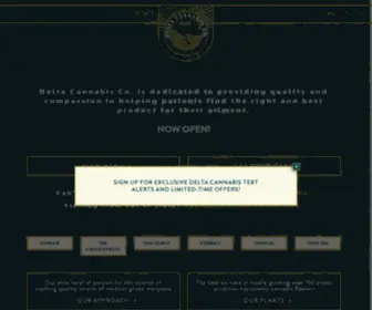 Deltacannabisco.com(We are dedicated to providing quality and compassion when we help patients find the right and best strain for their ailment) Screenshot