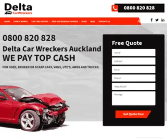 Deltacarwreckers.co.nz(Car Wreckers Auckland) Screenshot