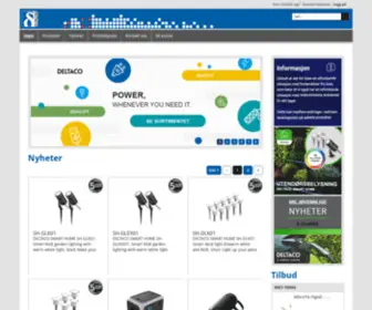 Deltaco.no(Welcome Page) Screenshot