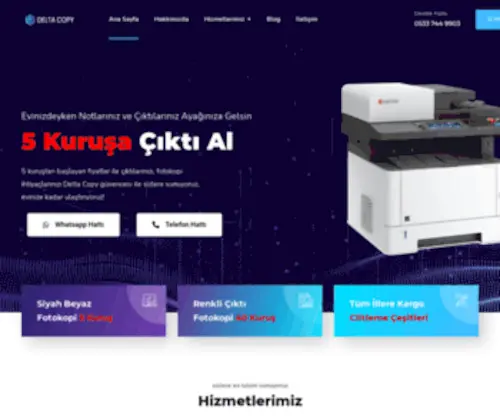 Deltacopycenter.com(En Ucuz Fotokopi ve Çıktı) Screenshot