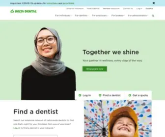 Deltadentalca.org(Delta Dental Insurance) Screenshot