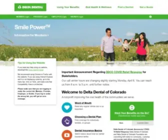 Deltadentalco.com(Delta Dental of Colorado) Screenshot