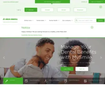 Deltadentalct.com(Dental Benefits) Screenshot