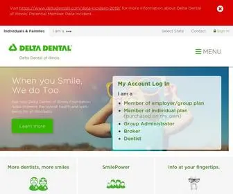 Deltadentalil.com(Delta Dental of Illinois) Screenshot