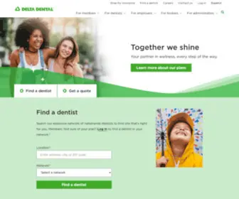 Deltadentalins.com(Plans for individuals and groups) Screenshot