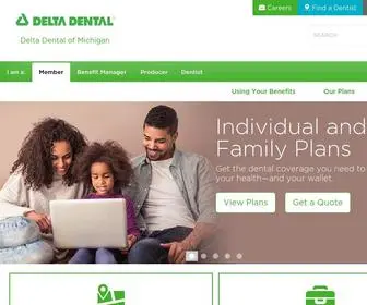 Deltadentalmi.com(Individual Dental Plans) Screenshot