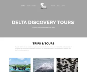 Deltadiscoverytours.com(DeltaDiscoveryToursWe bring explorers deep into the Mississippi River Delta on traditional Louisiana fishing boats customized for ecotours) Screenshot