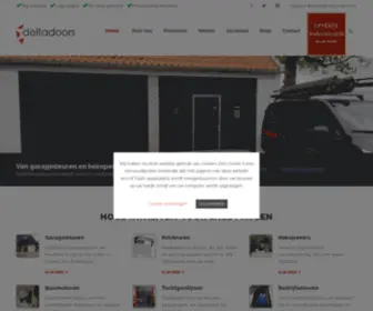 Deltadoors.nl(Deltadoors garagedeuren en bedrijfsdeuren) Screenshot