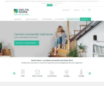 Deltadore.fr(Delta Dore : Solutions domotiques pour une Maison connectée) Screenshot