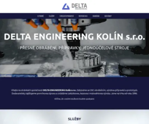 Deltaeng.com(CNC obrábění) Screenshot