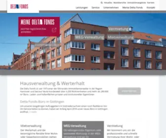 Deltafonds.de(Hausverwaltung in Hannover) Screenshot