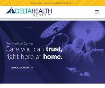 Deltahealthsystem.org(Greenville & Washington County Hospital) Screenshot