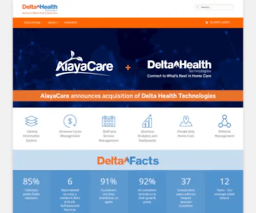 Deltahealthtech.net(Delta Health Technologies) Screenshot