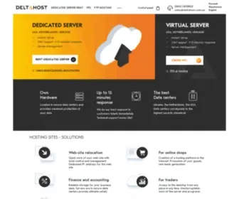 Deltahost.com(Rent of dedicated and virtual servers on Deltahost) Screenshot