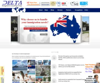 Deltaimmigration.com(Delta Immigration Consulting Group) Screenshot