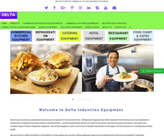 Deltaindustriesequipment.com(MANUFACTURER OF COMMERCIAL KITCHEN EQUIPMENT) Screenshot