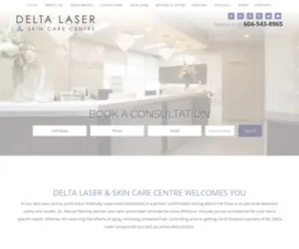 Deltalaser.ca(Delta Laser & Skin Care Centre) Screenshot