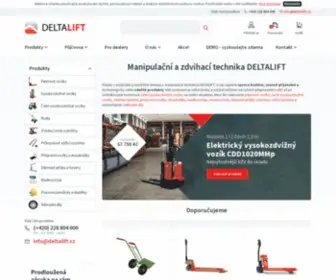 Deltalift.cz Screenshot