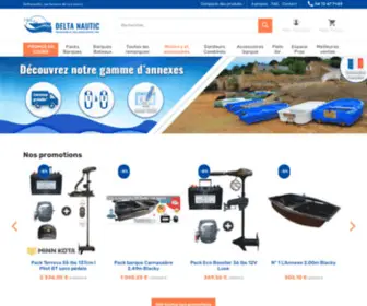 Deltanautic.fr(Barques et équipements pour barques de pêche) Screenshot